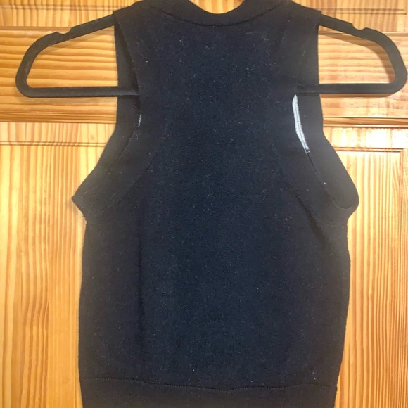 Vintage V Neck Express Design Studio Sweater Vest in Black, Gray, & White XS - Picture 6 of 6